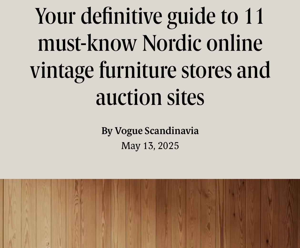 Fargo on yksi Vogue Scandinavian suosikeista!