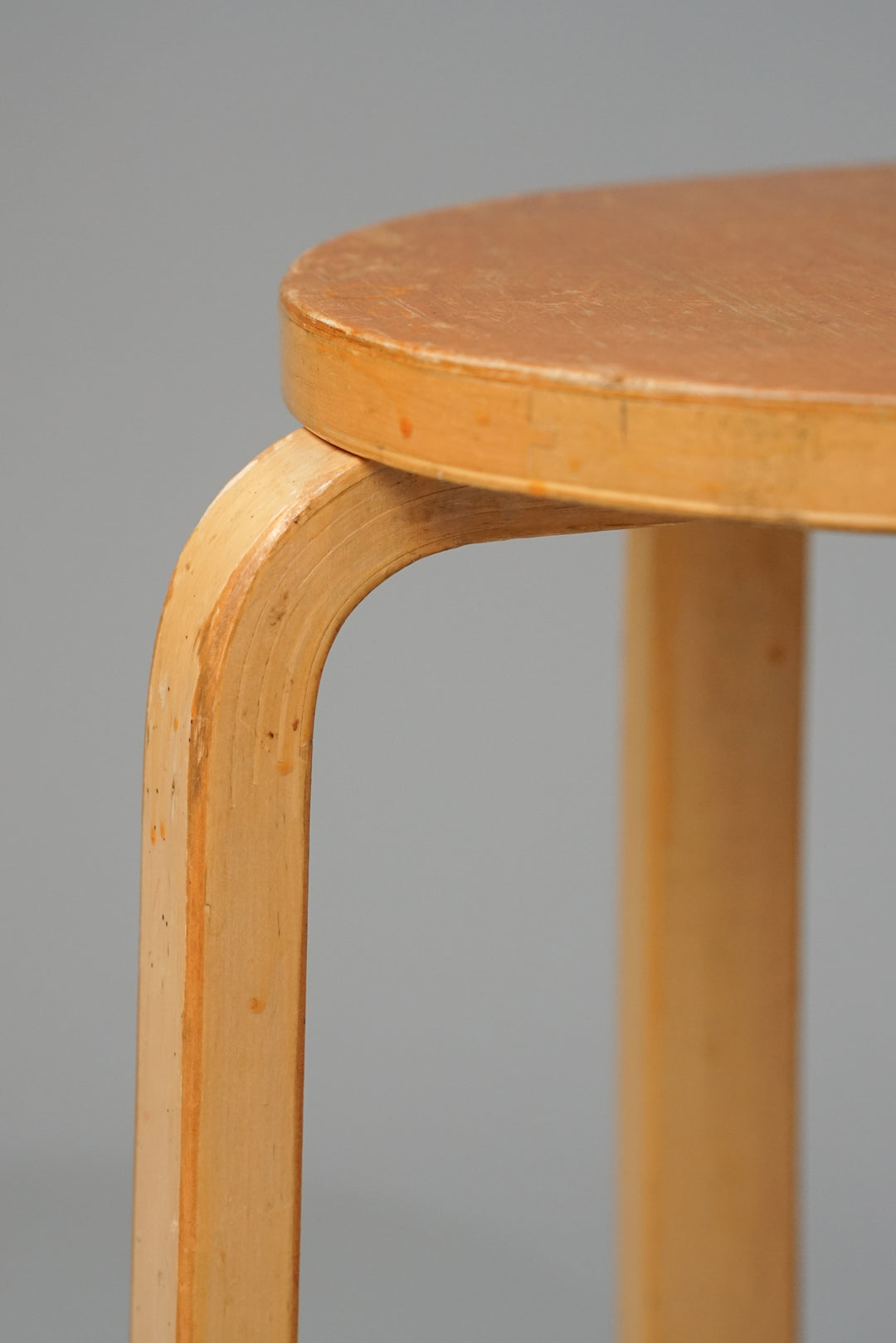 Stool model E60, Alvar Aalto, Oy Huonekalu- ja Rakennustyötehdas Ab, 1950s