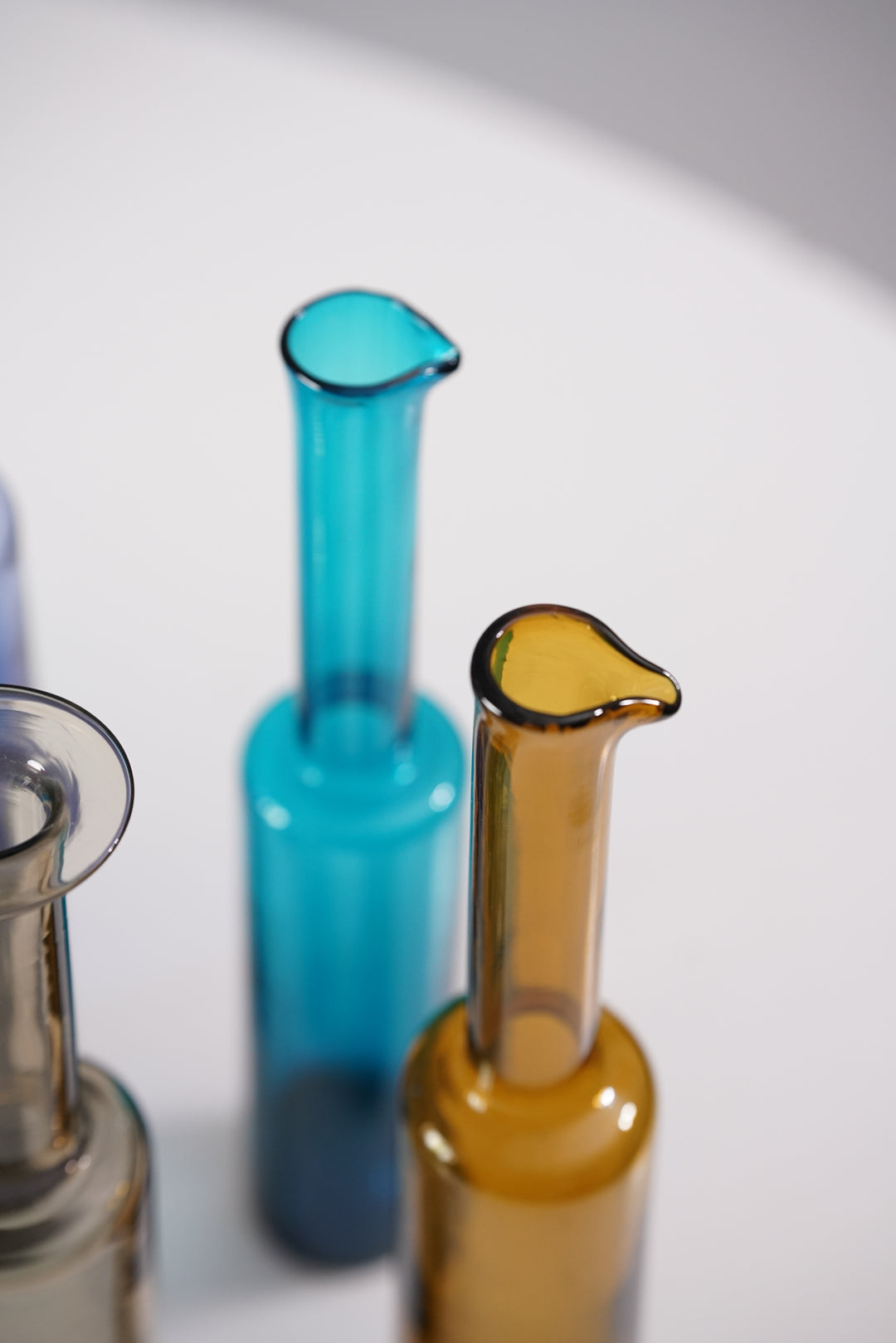 Glass bottles 12 pieces, Nanny Still, Riihimäen Lasi, 1960s