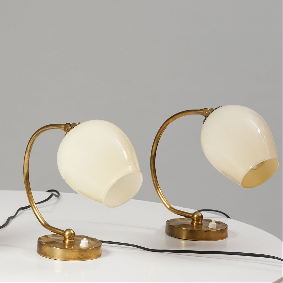 Table-/wall light set (four pieces), Paavo Tynell, Idman, 1950s