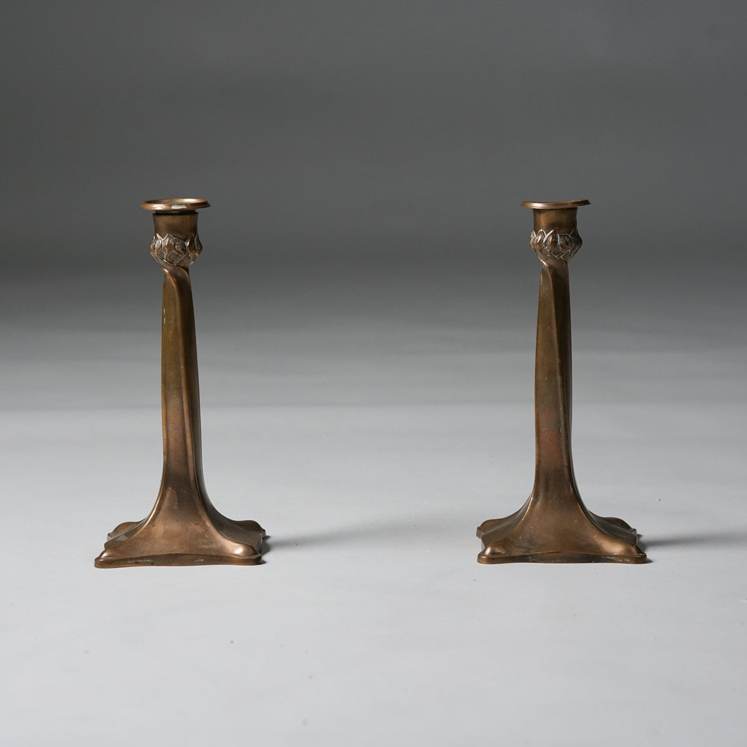 Brass candlesticks, Finland, 1930/1940s