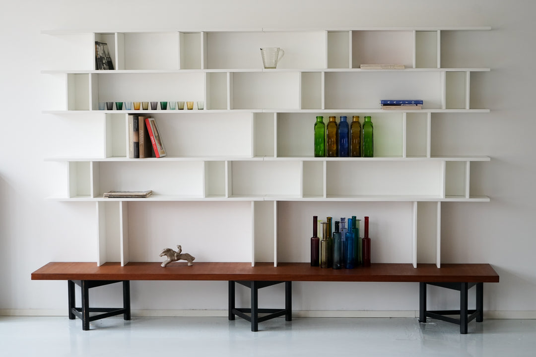Bookshelf model "Välipala", Hiort af Ornäs, Huonekaluliike Mikko Nupponen, 1950s