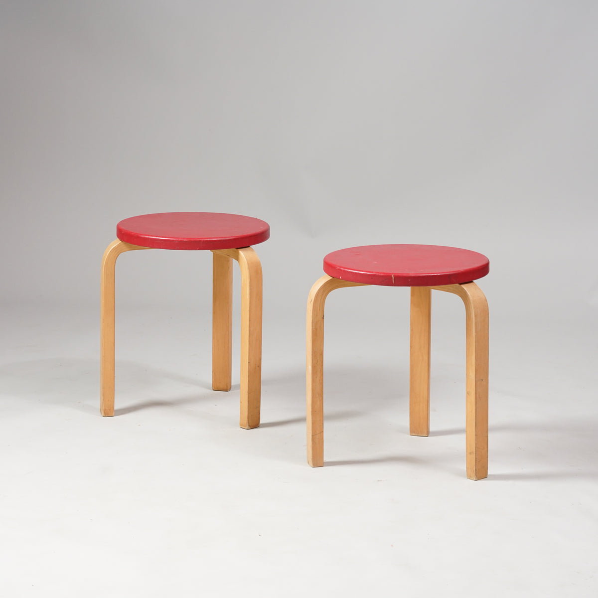 Stools model 60 (2 pieces), Alvar Aalto, Artek, 1960's