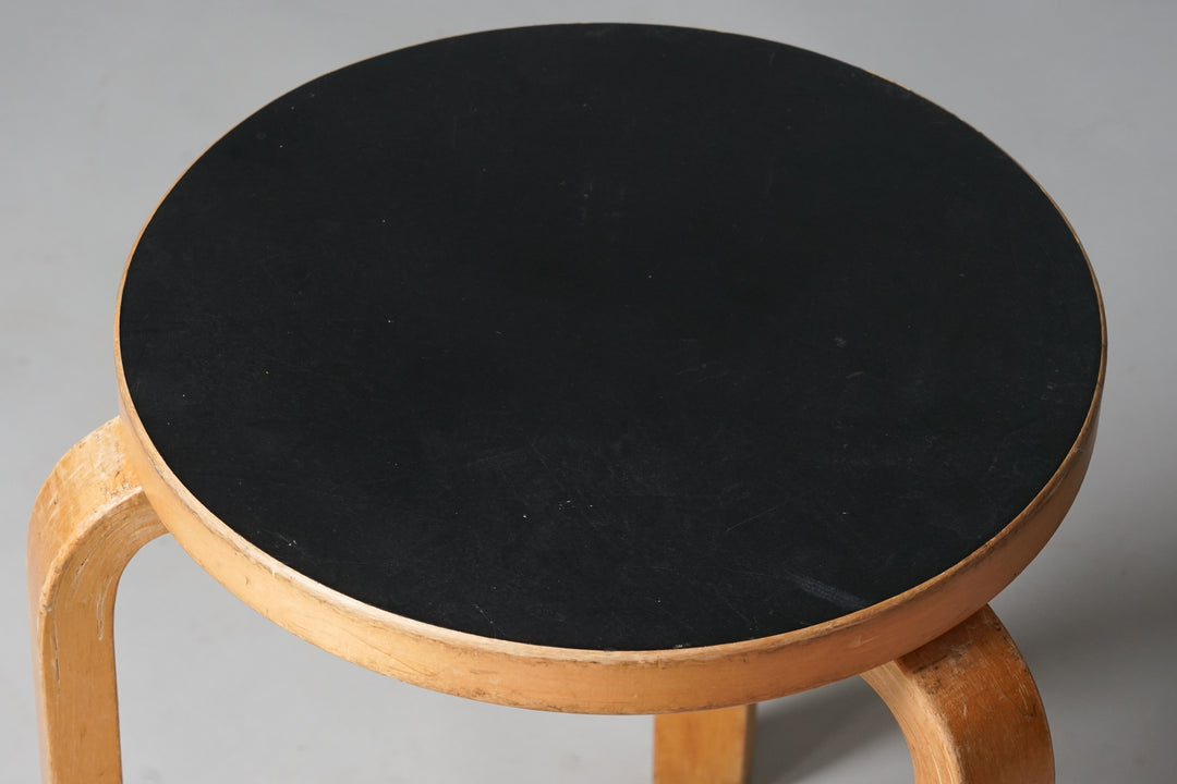 Model 60 stool, Alvar Aalto, Oy Huonekalu- ja Rakennustyötehdas Ab, 1950s