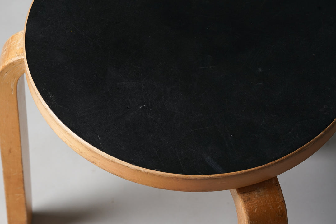 Model 60 stool, Alvar Aalto, Oy Huonekalu- ja Rakennustyötehdas Ab, 1950s