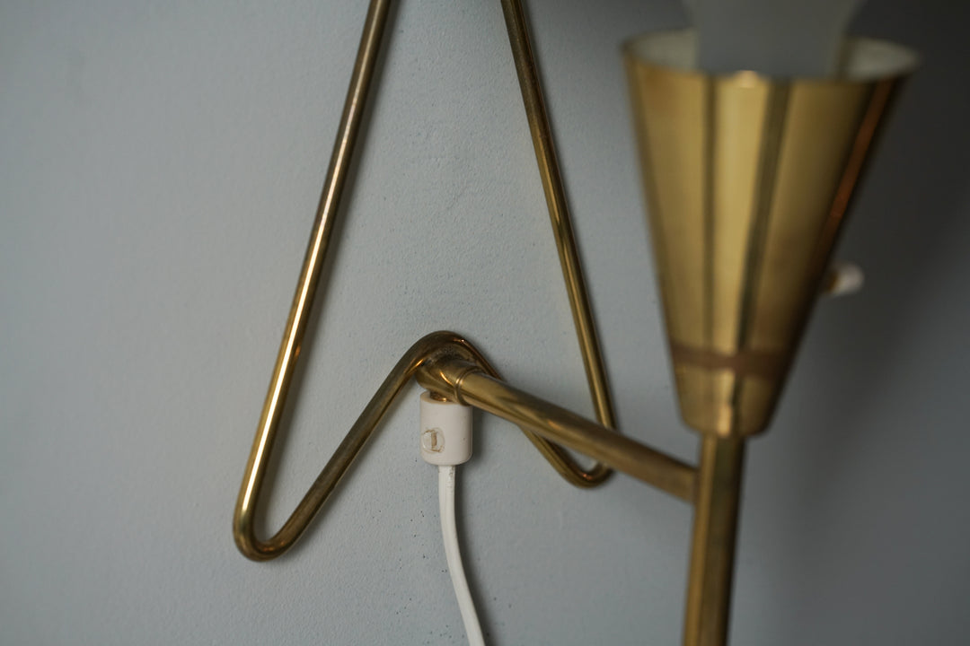 Pair of model EV 57 wall lights, Itsu, 1950s