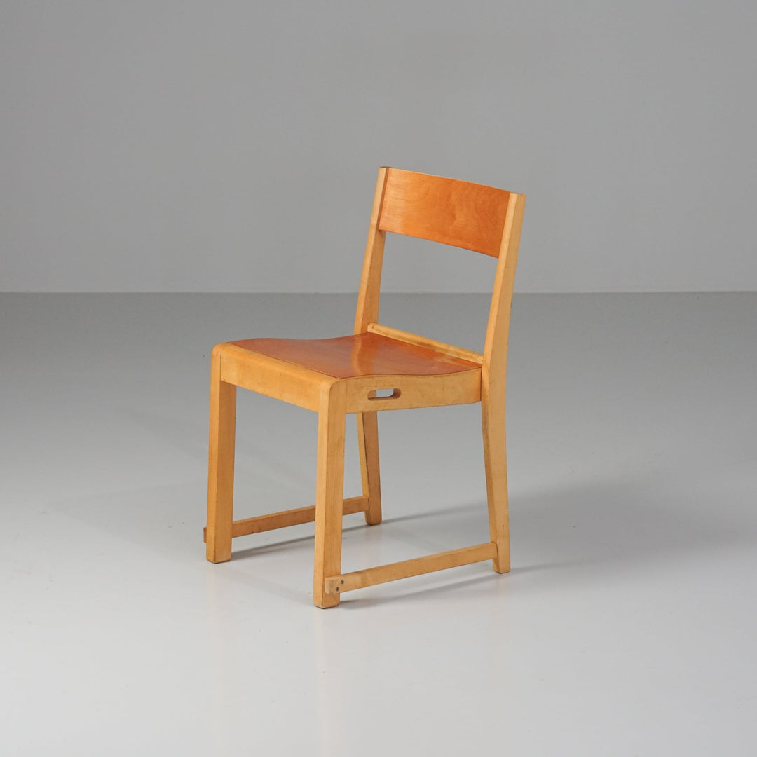 Stackable chairs (8 pieces), Finland, 1950s