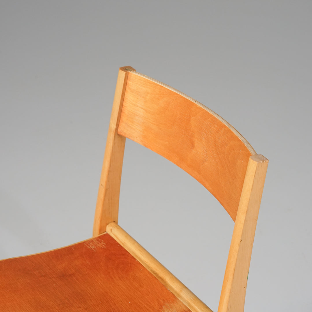 Stackable chairs (8 pieces), Finland, 1950s