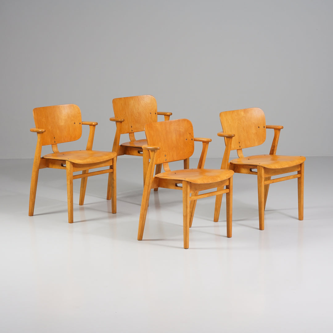 Model "Domus" chairs (4 pieces), Ilmari Tapiovaara, 1950s