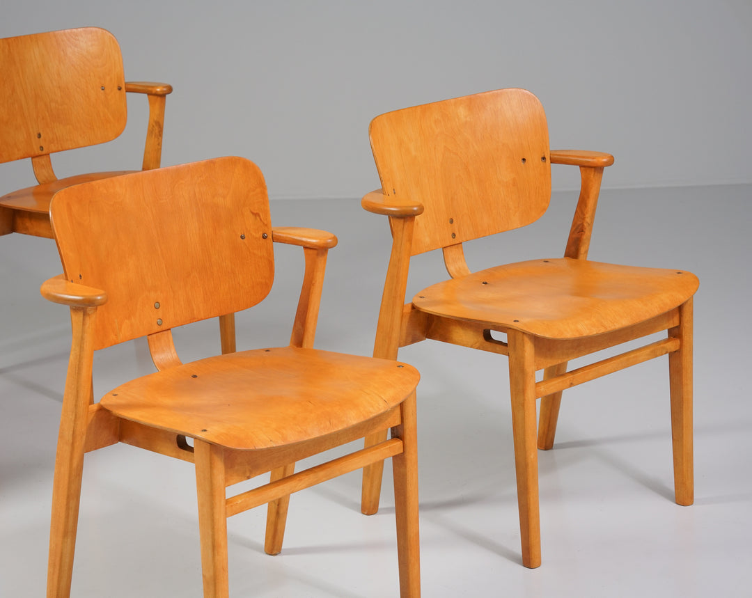 Model "Domus" chairs (4 pieces), Ilmari Tapiovaara, 1950s