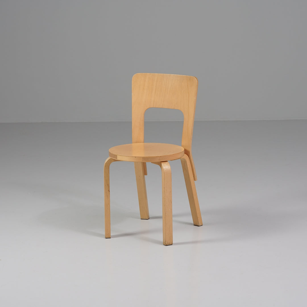 Model 66 chair (6 pieces), Alvar Aalto, Artek, 2000s