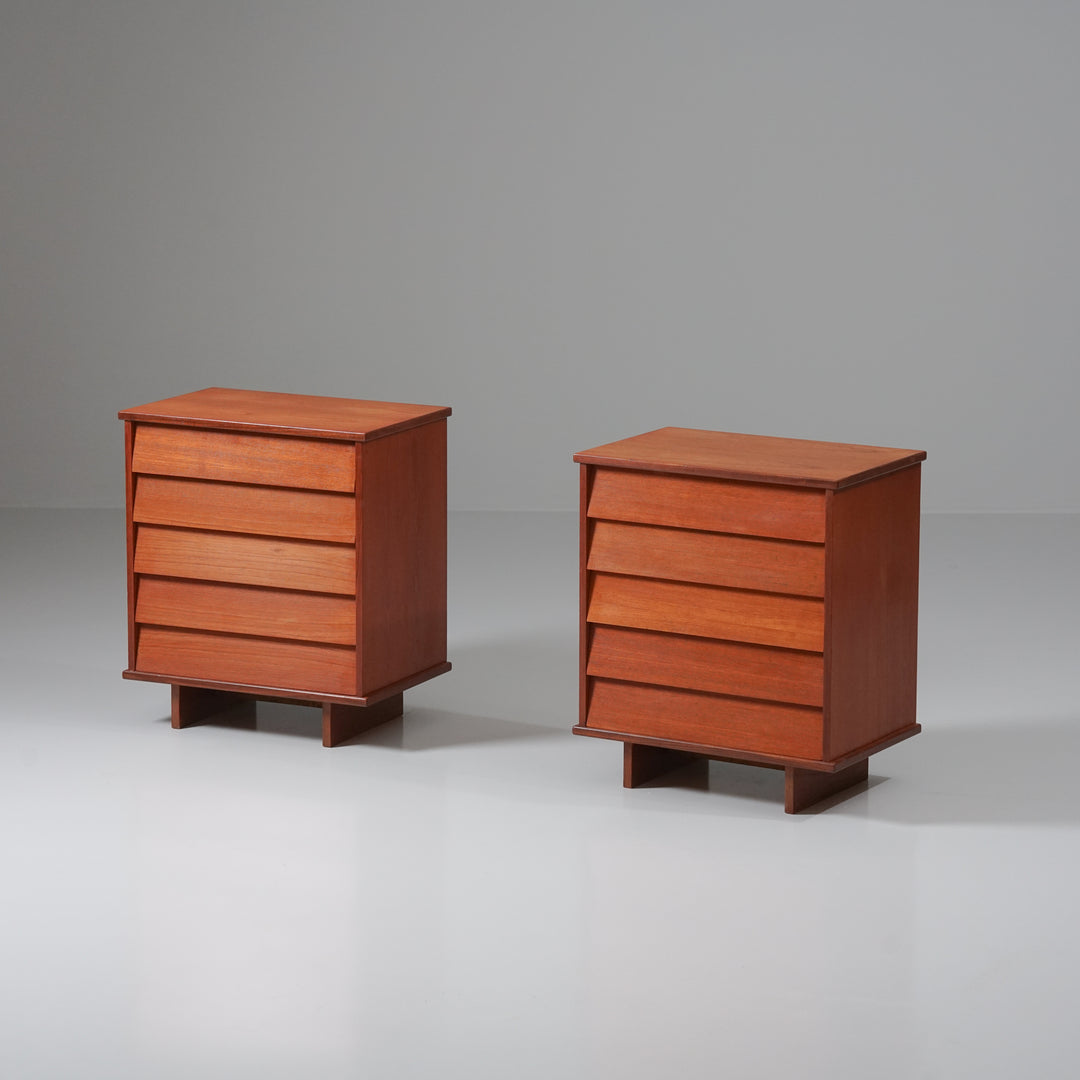 Pair of chest of drawers, Ilmari Tapiovaara, Asko, 1960s