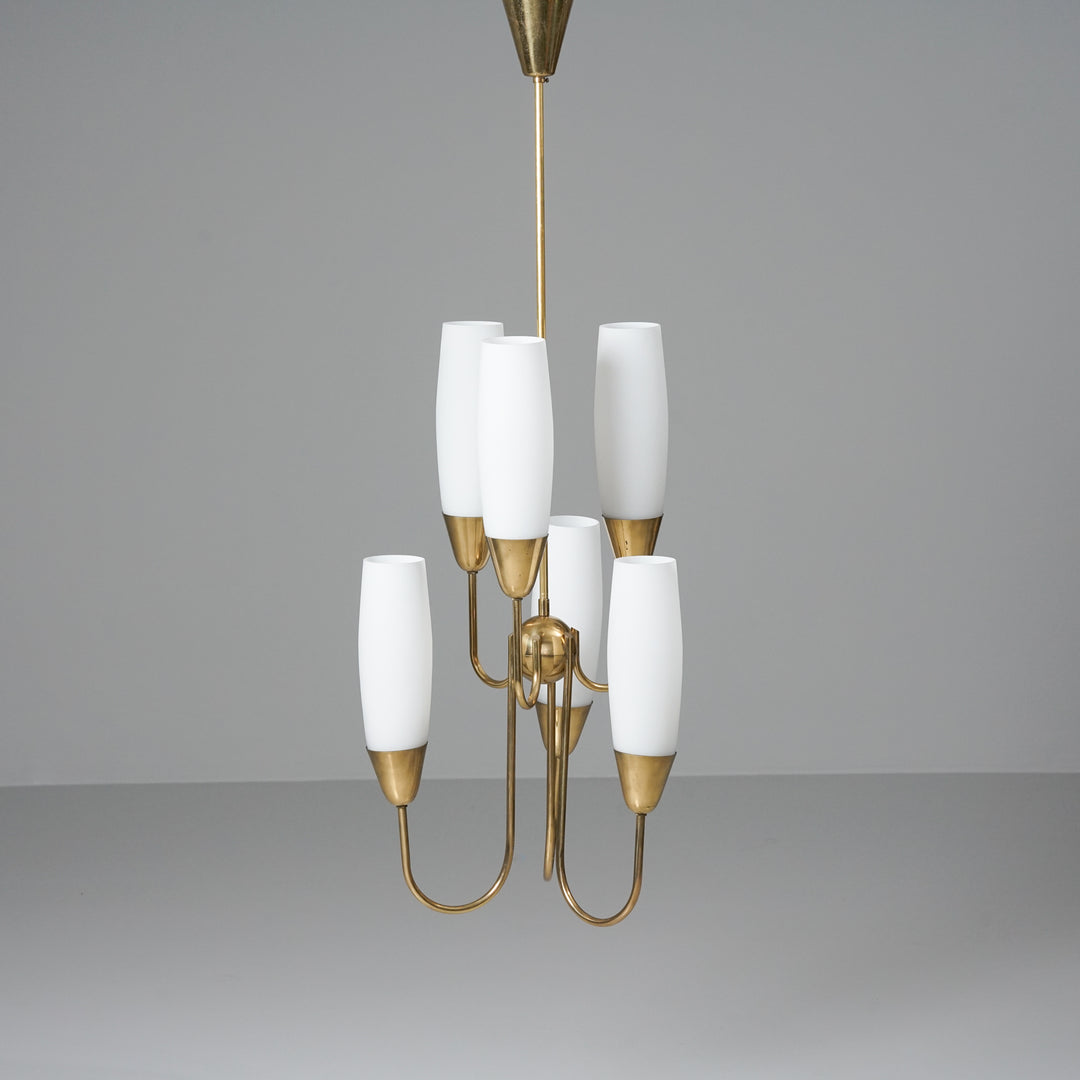Rare chandelier Model ER 98/6, Itsu, 1960s