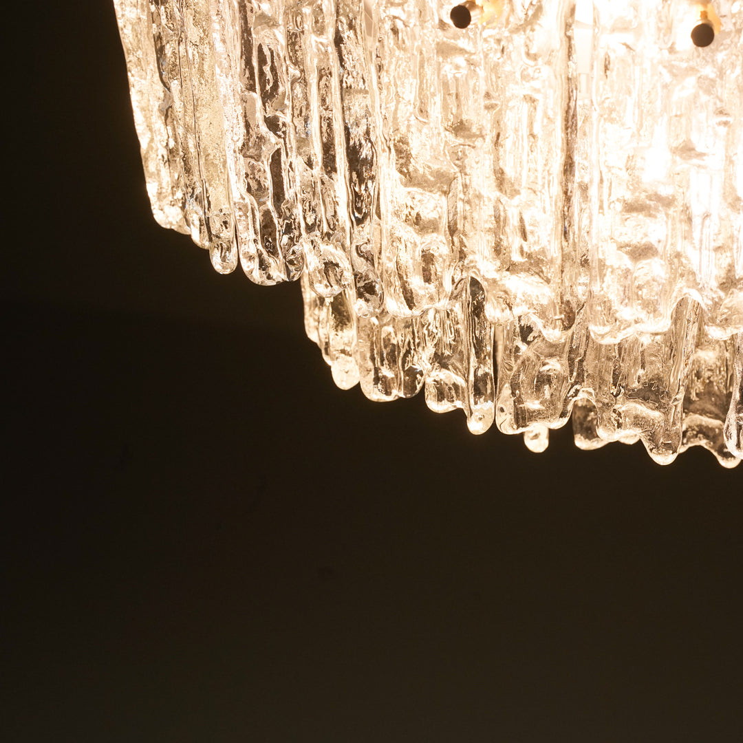 Pendant Model "Ice Block Chandelier", J.T Kalmar, Austria, 1970s