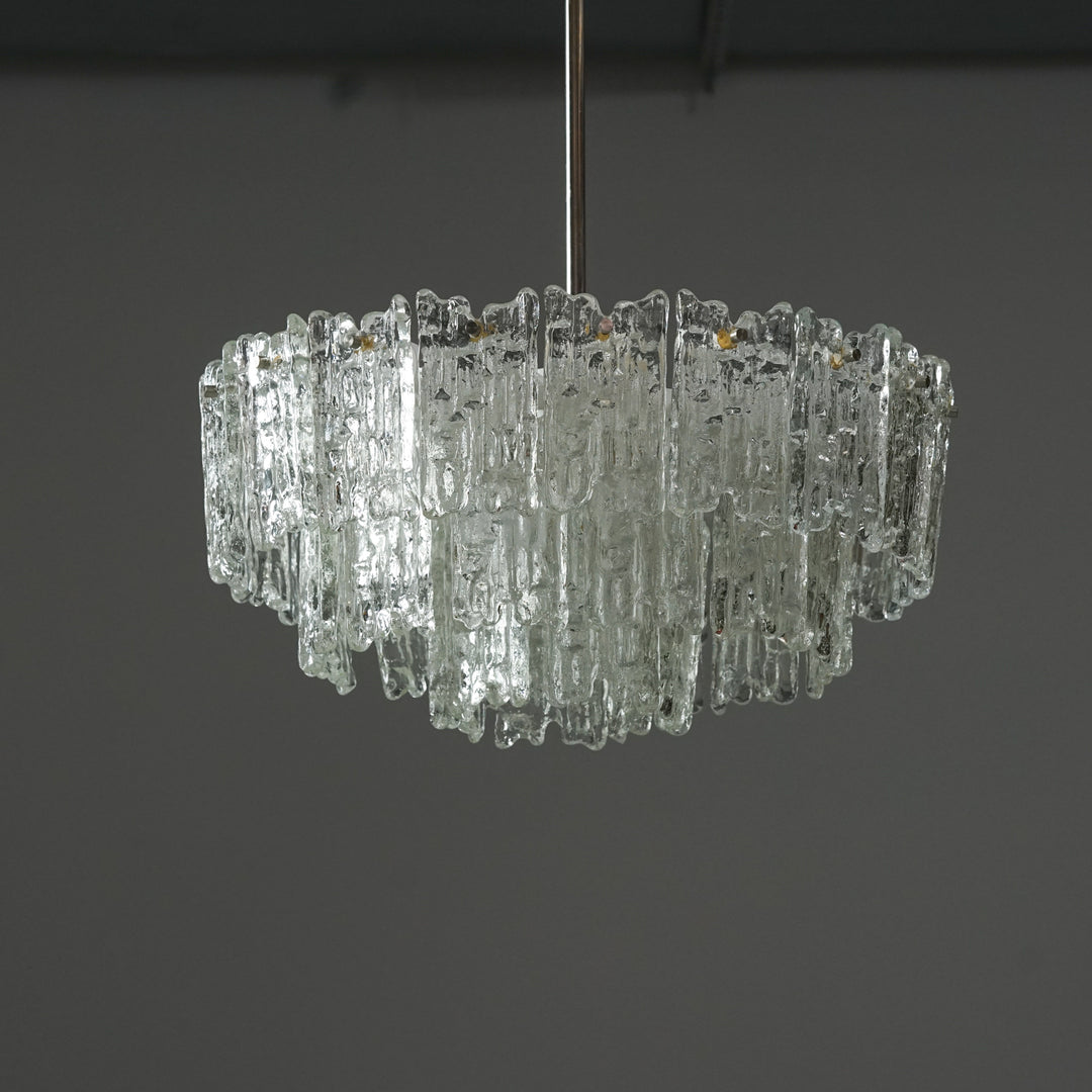Pendant Model "Ice Block Chandelier", J.T Kalmar, Austria, 1970s