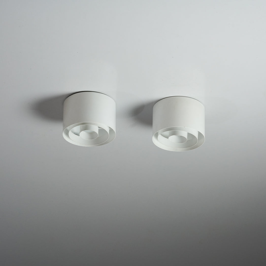 Pair of model H2-23 flush mounts, Idman, 1960s