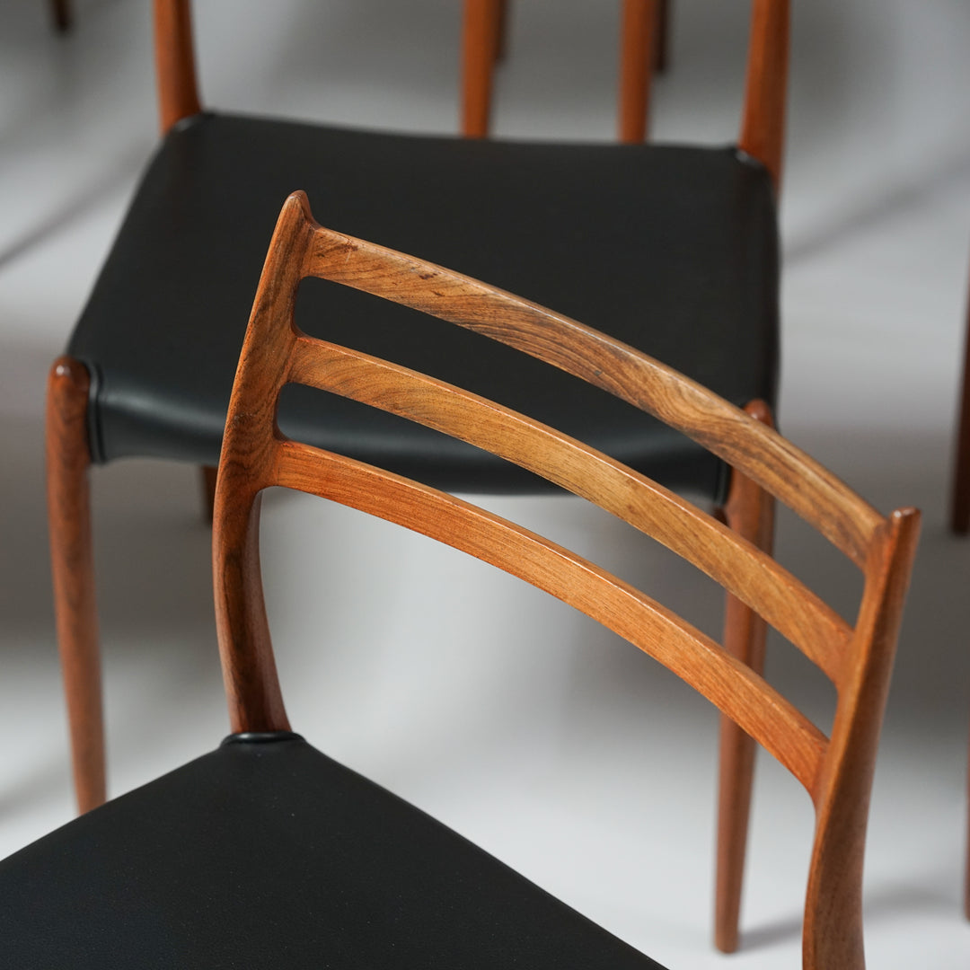 Model 78 dining chairs (8 pieces), Niels Møller, JL Møller, Denmark, 1950/1960s
