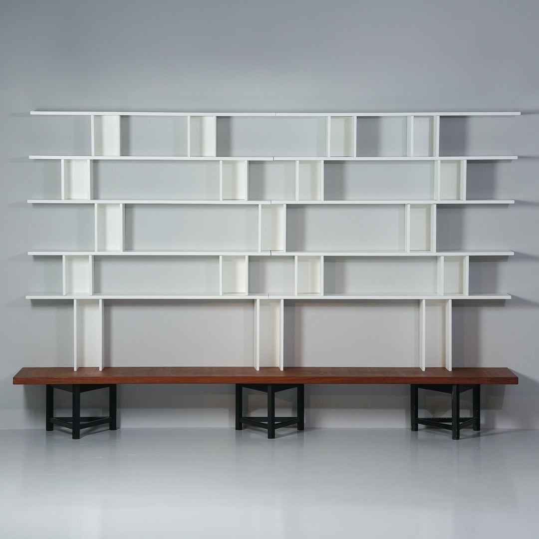 Bookshelf model "Välipala", Hiort af Ornäs, Huonekaluliike Mikko Nupponen, 1950s