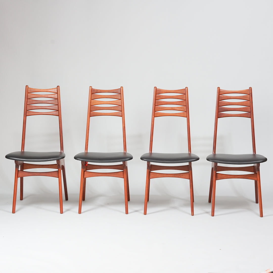 Dining room chairs model 83 (4 pieces), Boltinge Stolfabrik, Denmark, 1960s