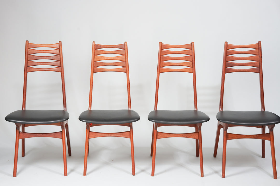 Dining room chairs model 83 (4 pieces), Boltinge Stolfabrik, Denmark, 1960s