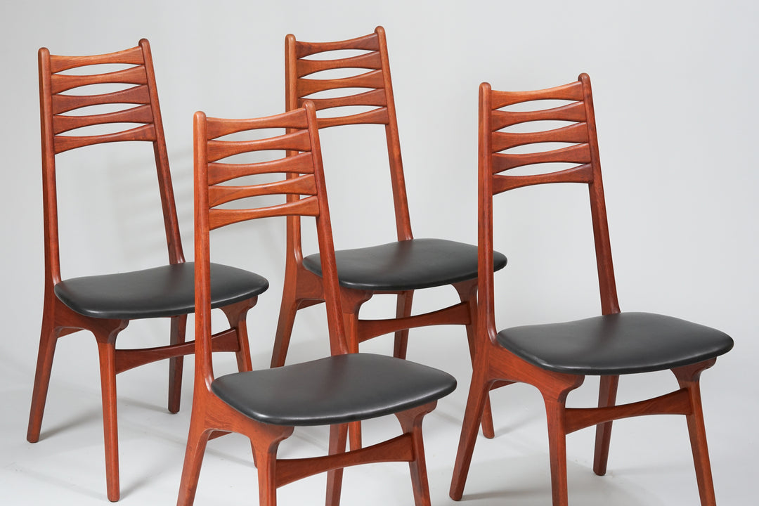 Dining room chairs model 83 (4 pieces), Boltinge Stolfabrik, Denmark, 1960s