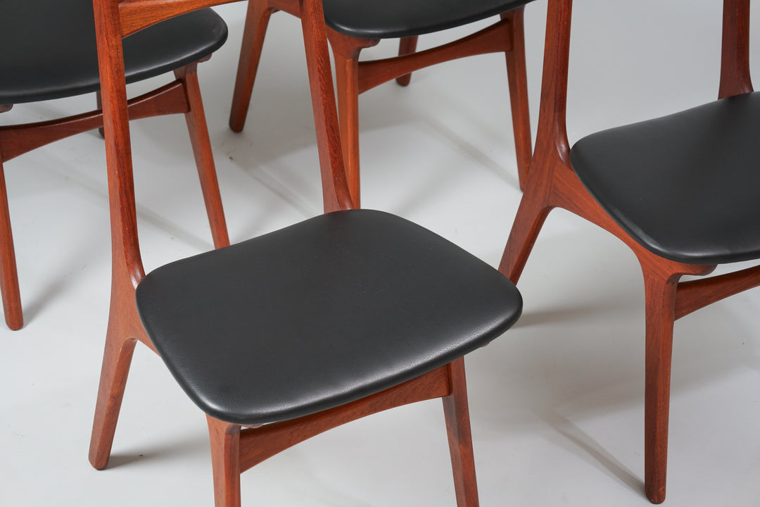 Dining room chairs model 83 (4 pieces), Boltinge Stolfabrik, Denmark, 1960s