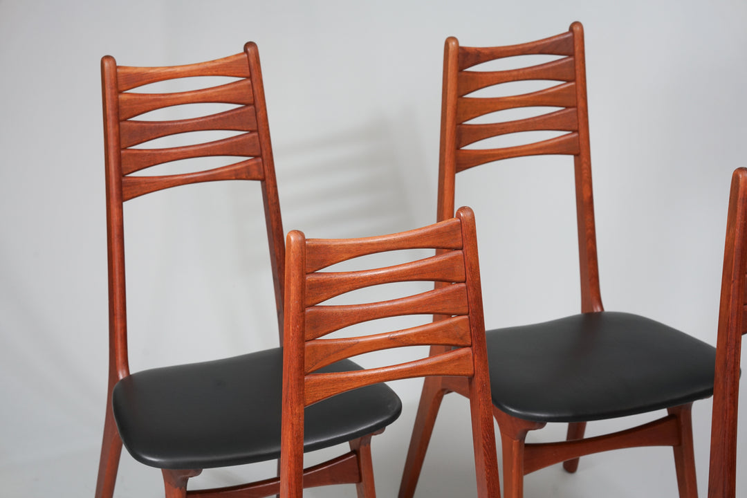 Dining room chairs model 83 (4 pieces), Boltinge Stolfabrik, Denmark, 1960s