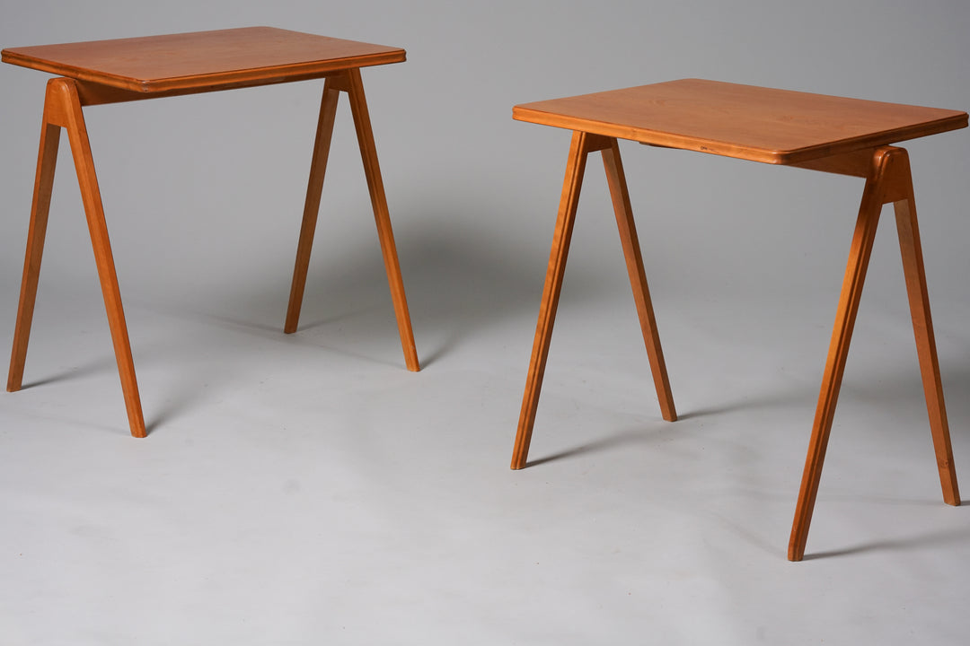 Pair of side tables, 1950s