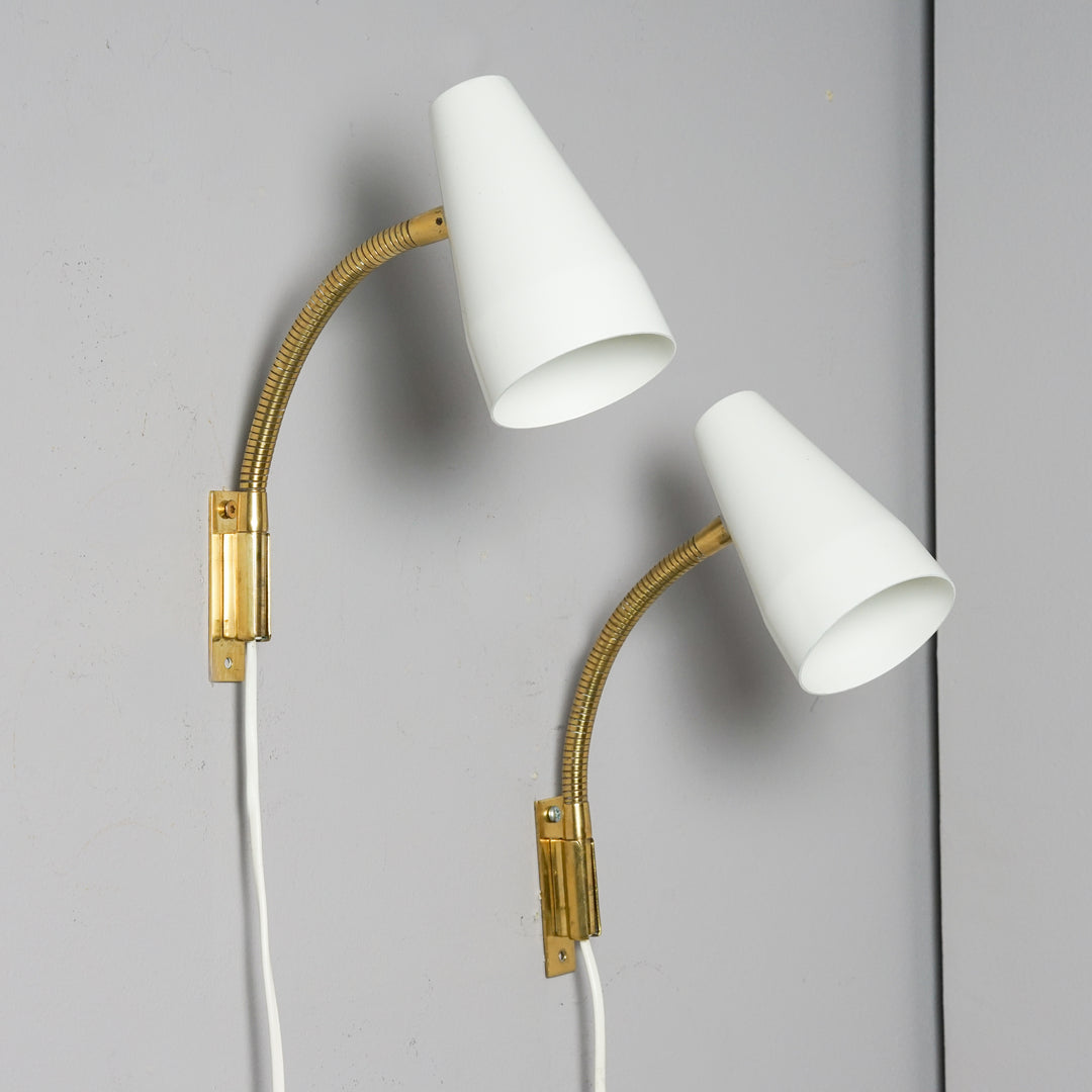 Pair of wall lights model 50-056, Lisa Johansson-Pape, Stockmann-Orno, 1960s