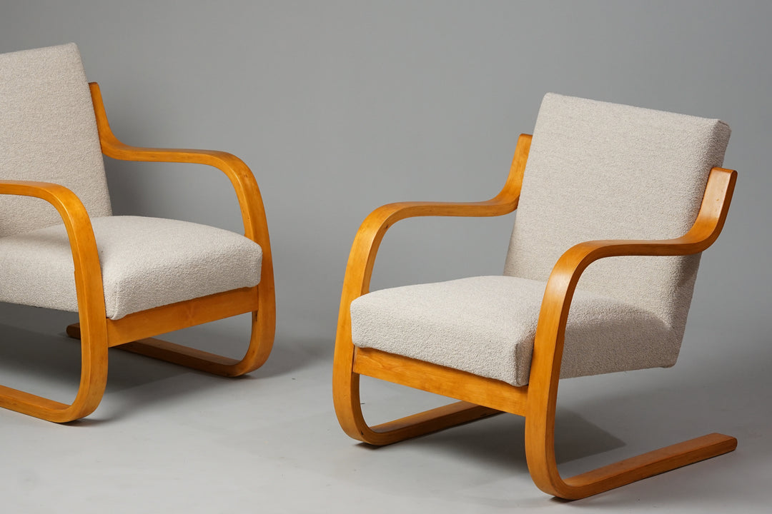 Pair of armchairs model 402, Alvar Aalto, Artek, 1950/1960s