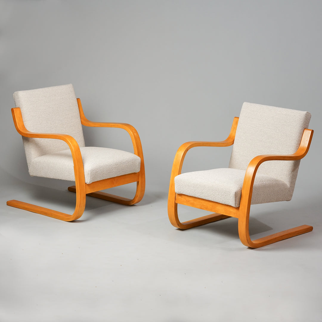 Pair of armchairs model 402, Alvar Aalto, Artek, 1950/1960s