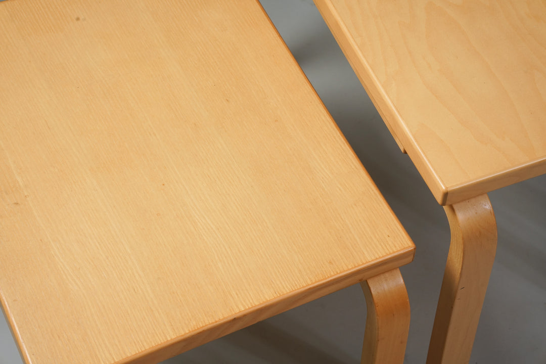 Model 88 nesting tables, Alvar Aalto, Artek, late 21st Century 