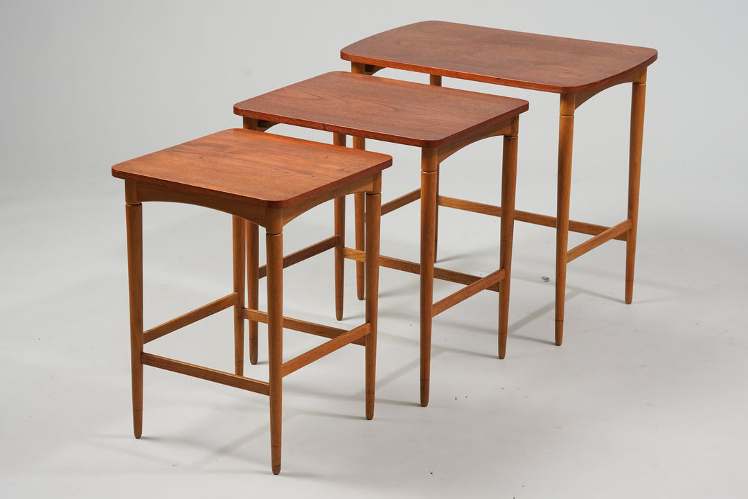 Nesting tables, Denmark, 1950/1960s