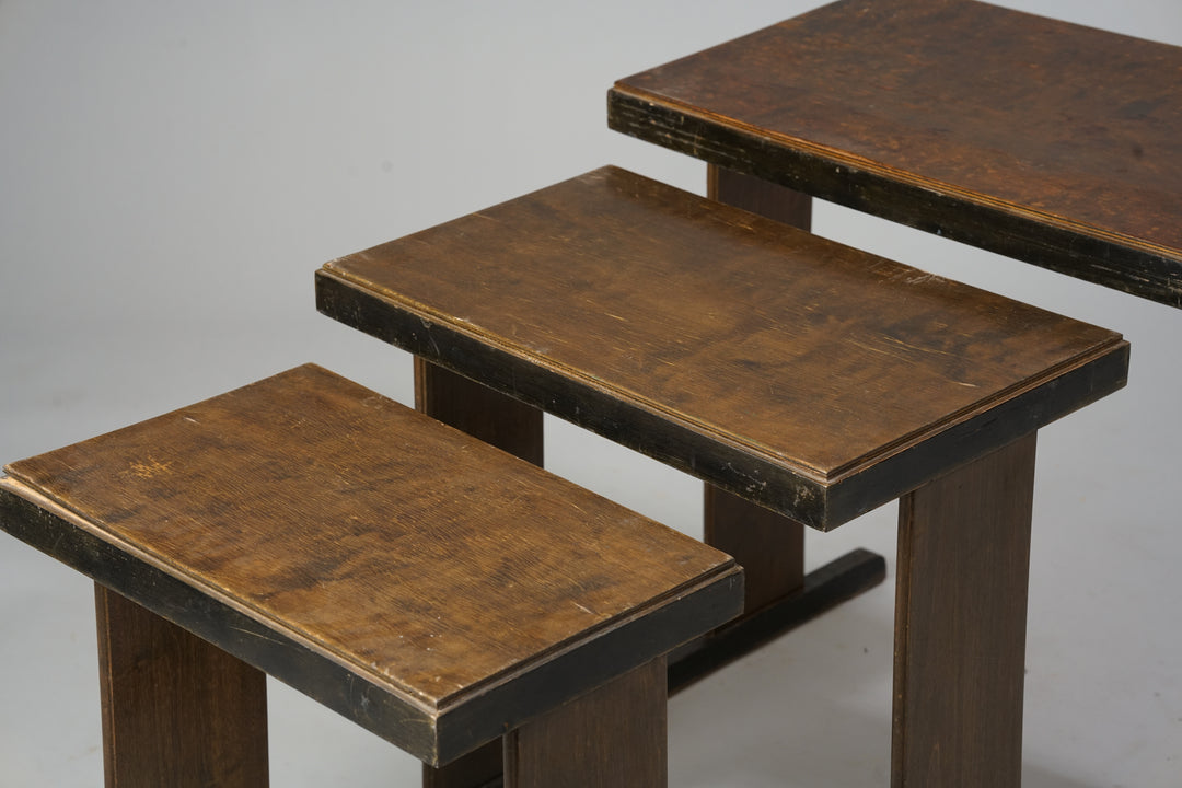 Functionalist nesting table, 1930/1940s