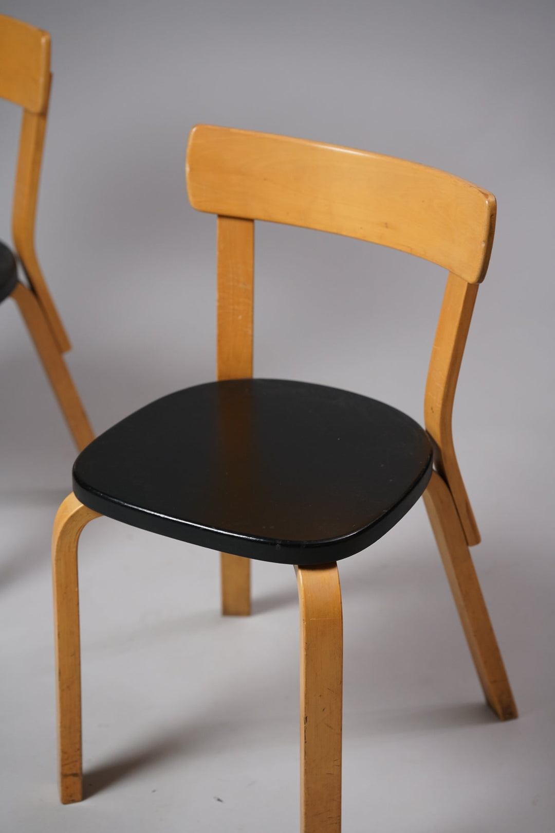 Pair of model 69 chairs, Alvar Aalto, Artek, 1960s