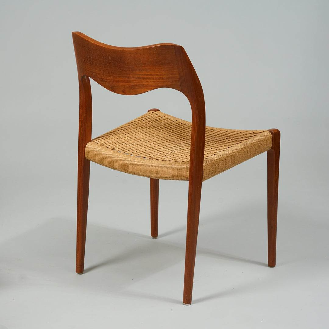 Set of dining chairs model 71 (6 pieces), Niels O. Møller, J.L. Møllers Møbelfabrik, 1950/1960s