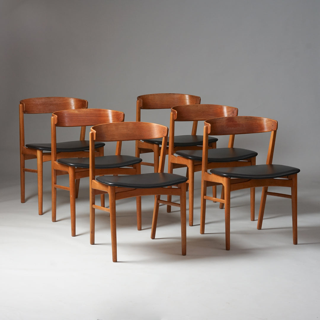 Dining chairs model 206 (8 pieces),  Farstrup, Denmark, 1960s