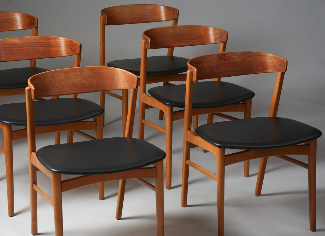 Dining chairs model 206 (8 pieces),  Farstrup, Denmark, 1960s