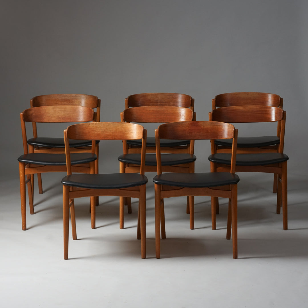 Dining chairs model 206 (8 pieces),  Farstrup, Denmark, 1960s