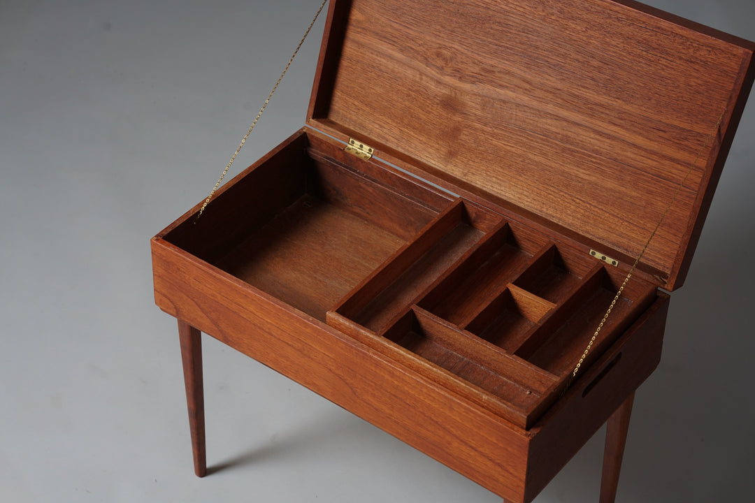 Side table/sewing box, Denmark, 1960s