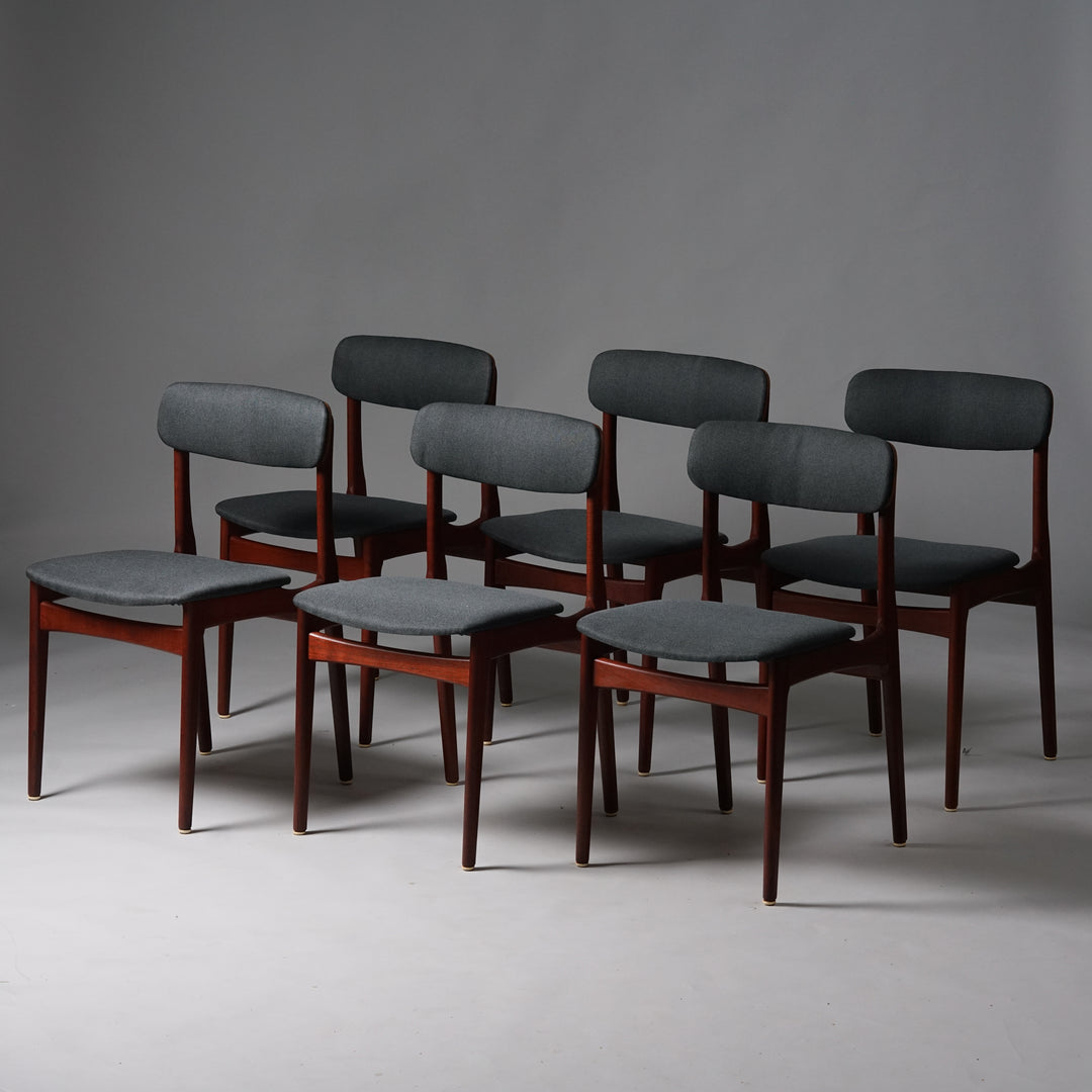 Set of dining chairs (6 pieces), Thorsø Stole- och Møbelfabrik, Denmark, 1960s