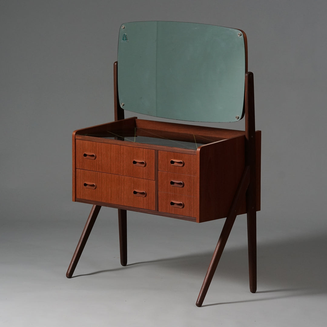 Vanity/Chest of drawers, AG Spejl Kobberbeskyttet, Denmark, 1960s