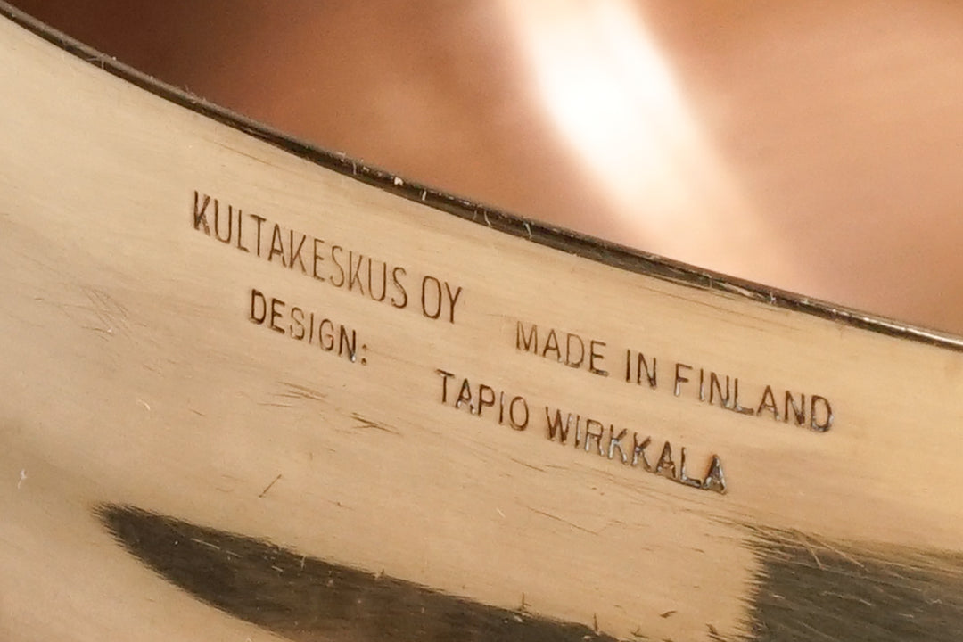 Pronssikulhot malli TW 446 & 448, Tapio Wirkkala, Kultakeskus Oy, 70-luku