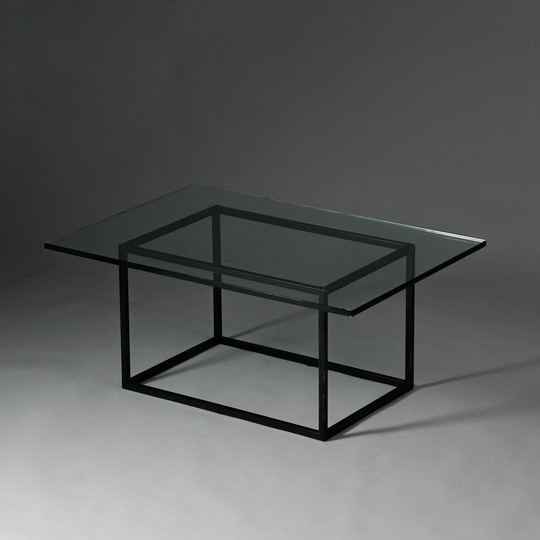 Glass coffee table, 1970s 