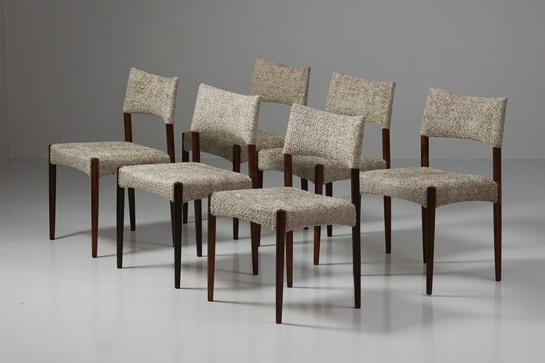 Set of dining chairs (6 pieces), Willy Schou Andersen, Denmark, 1960s