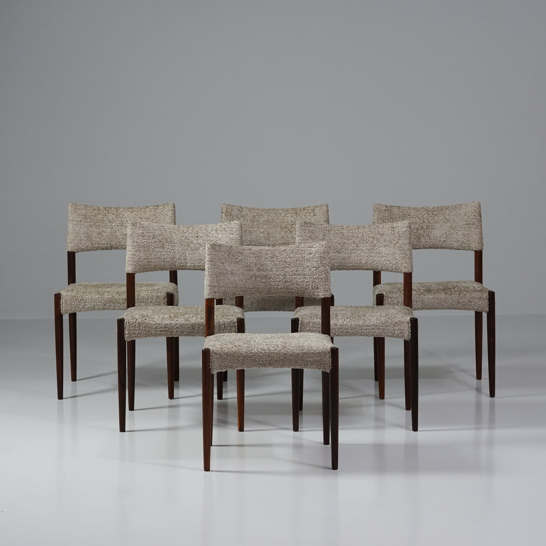 Set of dining chairs (6 pieces), Willy Schou Andersen, Denmark, 1960s