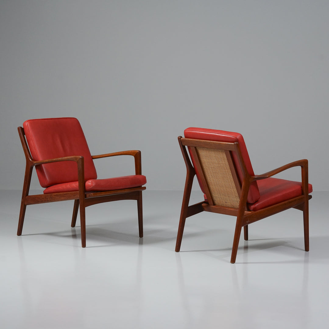 Pair of armchairs, Karl Erik Ekselius, JOC möbler Vetlanda, Sweden, 1960s