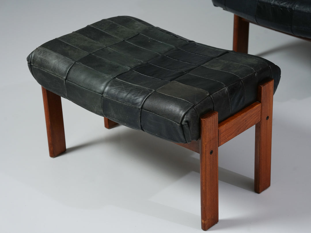 Armchair and footstool, OPE Möbler, Sweden, 1960s