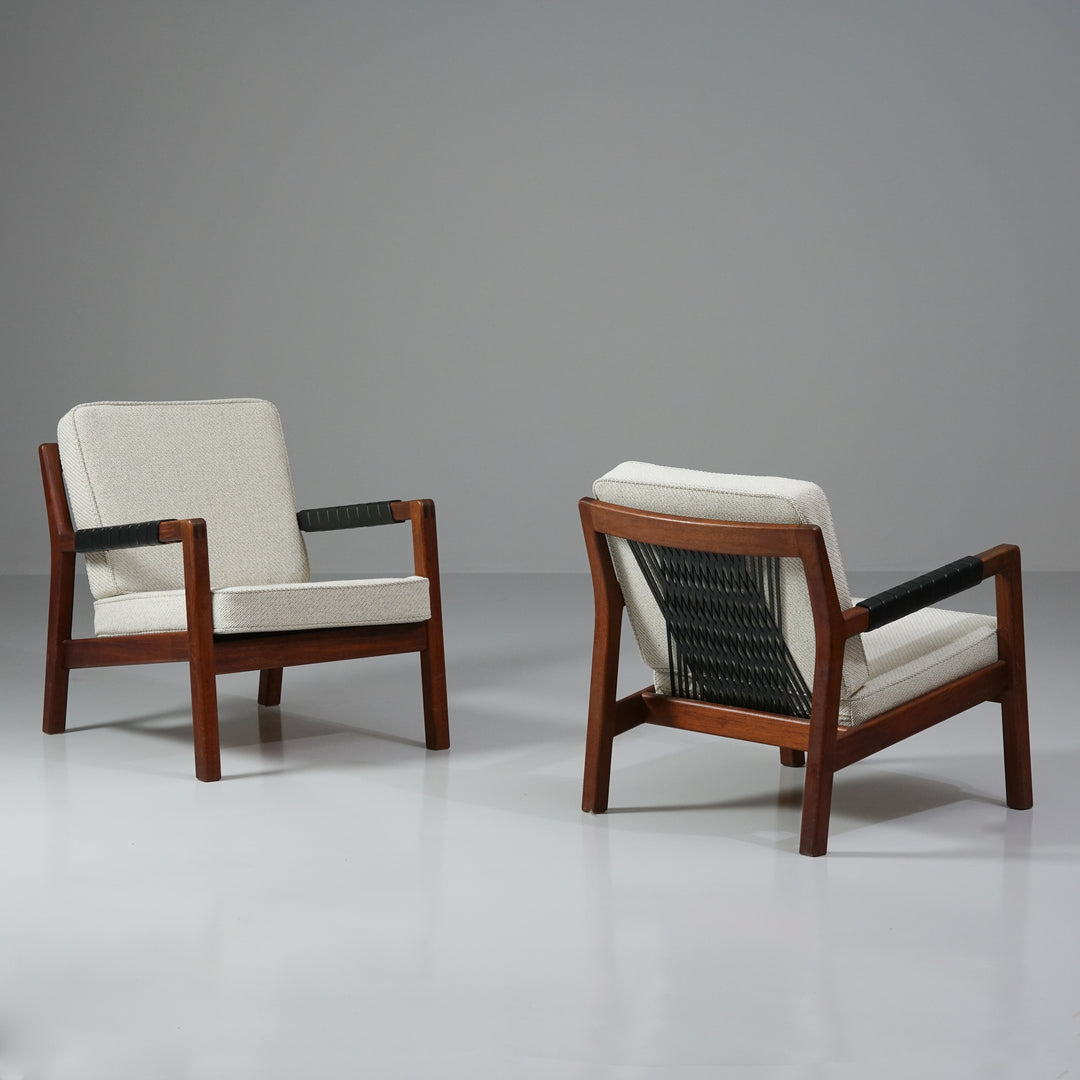 Pair of model Rialto armchairs, Hiort af Ornäs, Puunveisto Oy, 1950/1960s