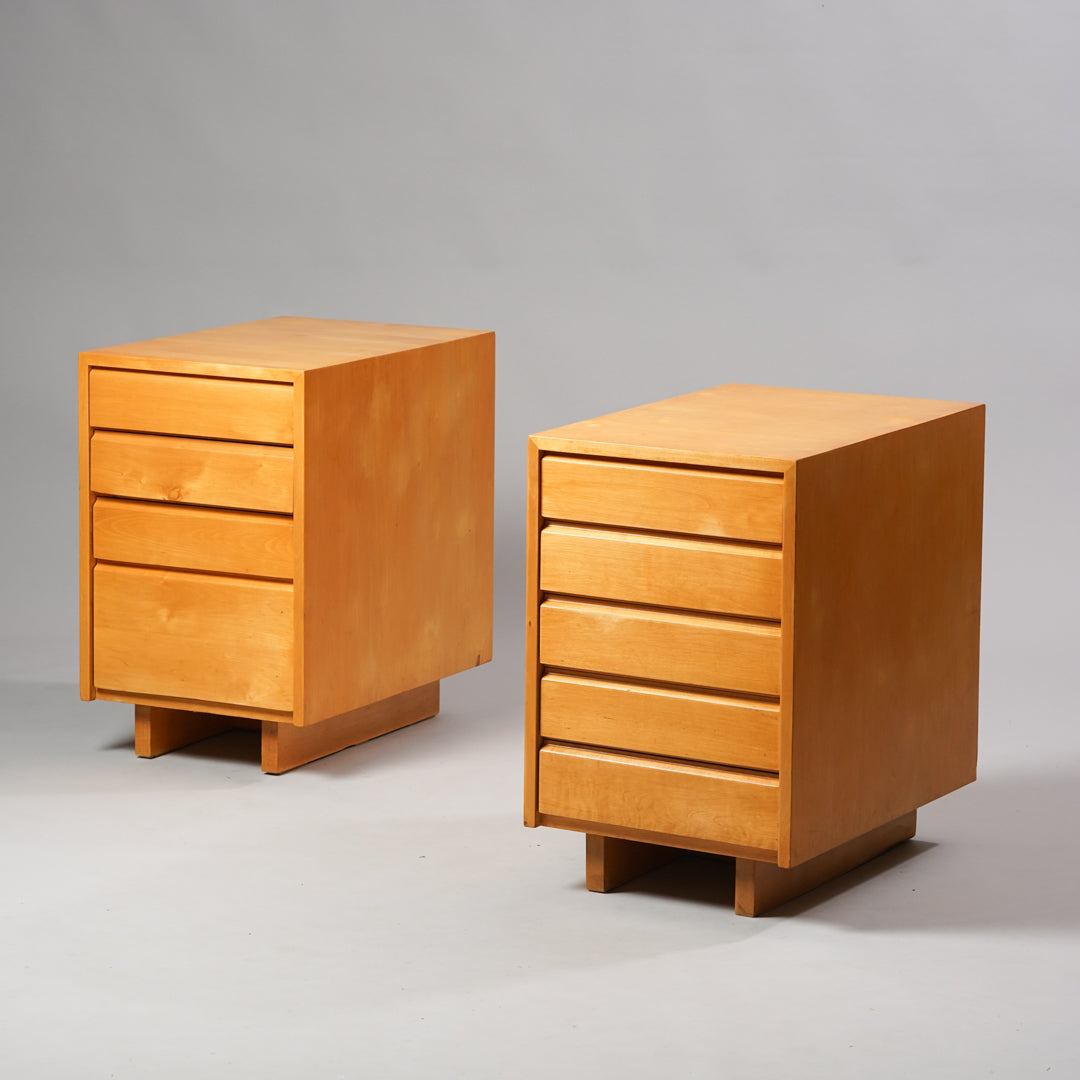 Pair of desk drawers, Ilmari Tapiovaara, Keravan Puuteollisuus Oy, mid-20th century